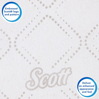 Scott Essential Toilettenpapier, Jumbo Toilettenpapierrolle, 2-lagig, 6 Rollen x 380 m, Weiss, 8511