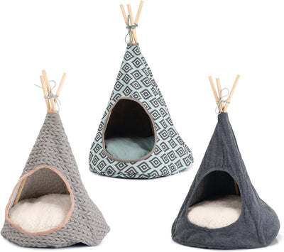 Karlie Katzenzelt Tipi L: 50 cm B: 50 cm H: 70 cm blau