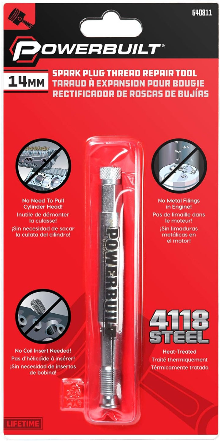 Powerbuilt 14 mm Gewinde-Reparaturwerkzeug – 640811 14mm, 14mm