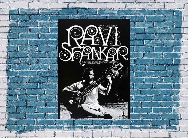 Ravi Shankar - My Life My Music, 1968 » Konzertplakat/Premium Poster | Live Konzert Veranstaltung |