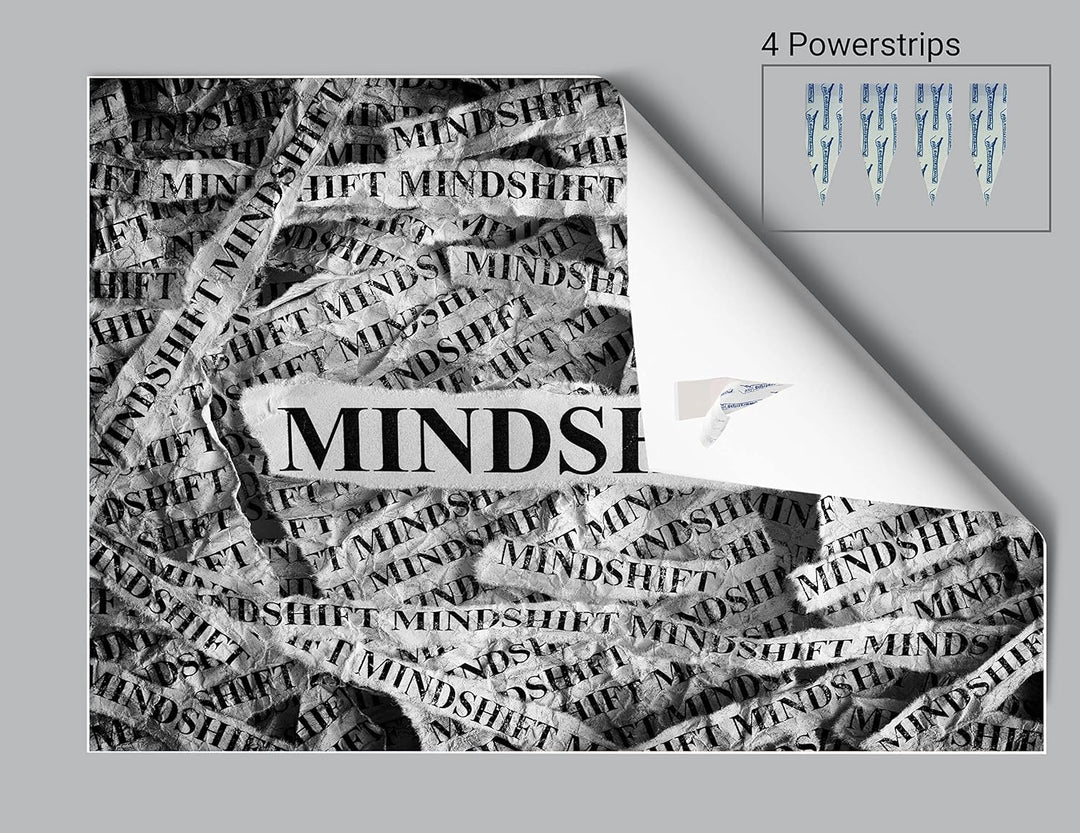 wandmotiv24 Poster als Wanddeko, Grösse Din A0, Mindshift, Mindset, Zeitung, Moderne Wanddeko, Wandb