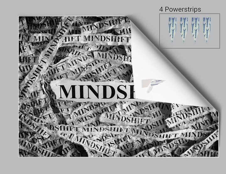 wandmotiv24 Poster als Wanddeko, Grösse Din A0, Mindshift, Mindset, Zeitung, Moderne Wanddeko, Wandb
