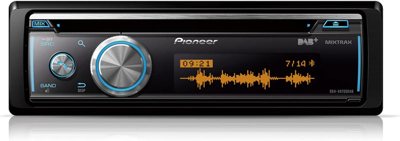 Pioneer DEH-X8700DAB-AN, 1-DIN-Autoradio, CD-Tuner mit FM und DAB+, Bluetooth, MP3, USB und AUX-Eing