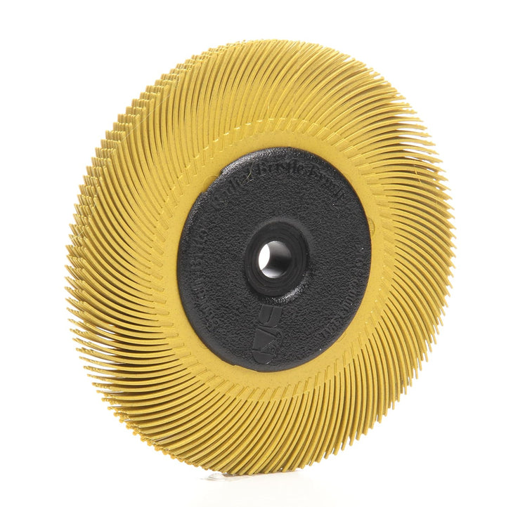 3M 33215 Scotch-Brite Radial Bristle Brush BB-ZB mit Adapter, P80, Typ C, 152,4 mm, 12,7 mm, Gelb