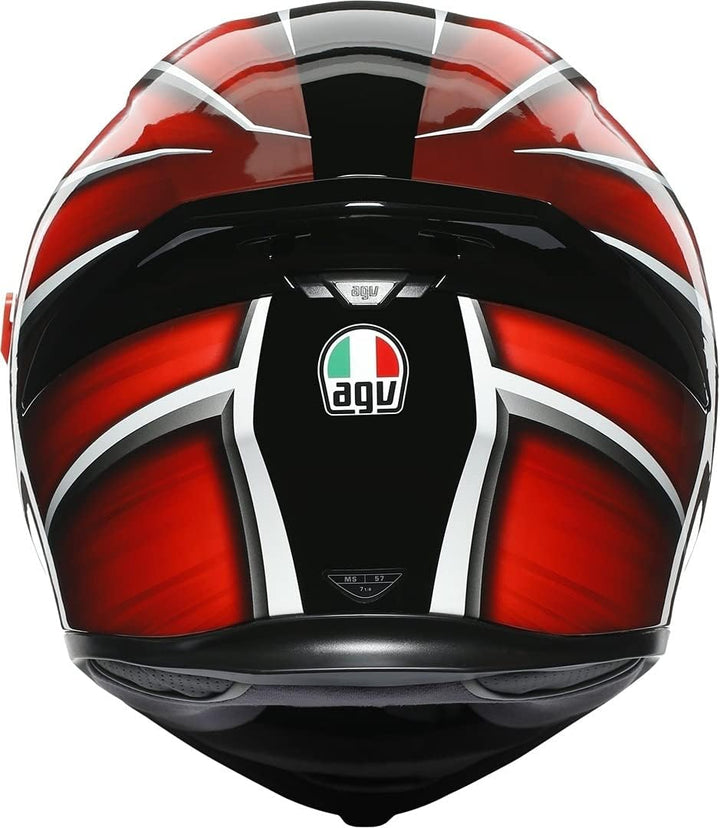 AGV K-5 S Tempest Helm schwarz/rot XXL (63/64) XXL schwarz / rot, XXL schwarz / rot