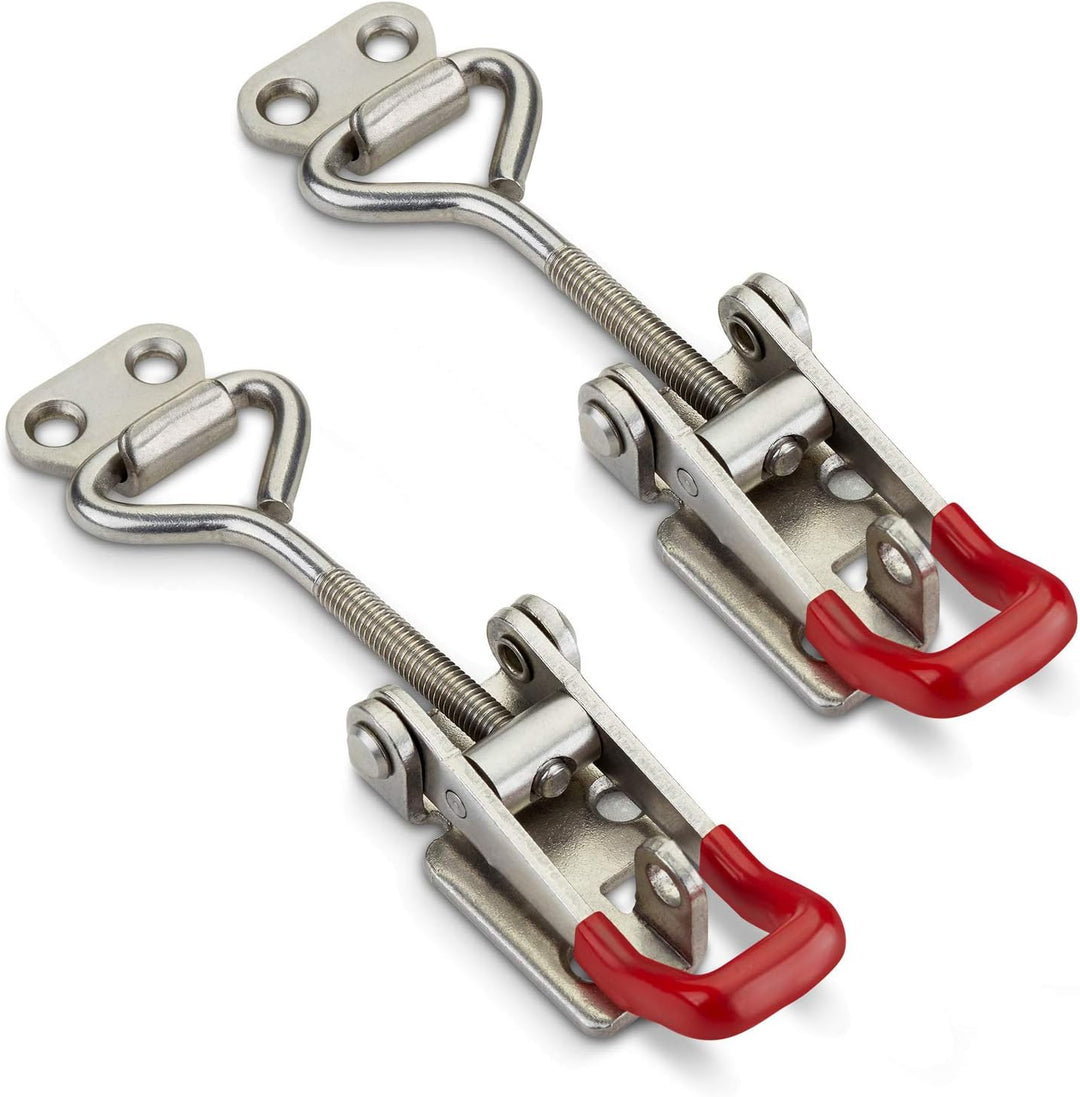 2er Set JUNKER Spannverschluss M6 (Haltekraft 220kg, abschliessbar) Edelstahl SS304 verstellbarer He