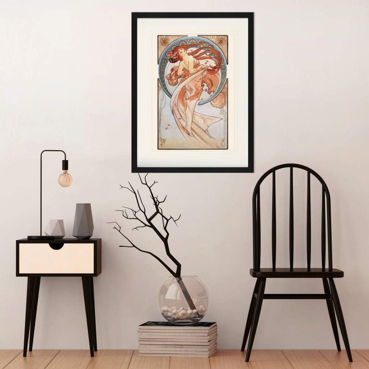 1art1 Alphonse Mucha Poster Der Tanz, 1898 Gerahmtes Bild Mit Edlem Passepartout | Wand-Bilder | Im