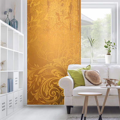 Raumteiler Goldene Flora 250x120cm ohne Halterung, ohne Halterung