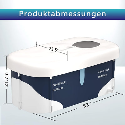 140cm tragbare faltbare Badewanne mit Metallrahmen, grosse Familie Badewanne für Erwachsener, effizi