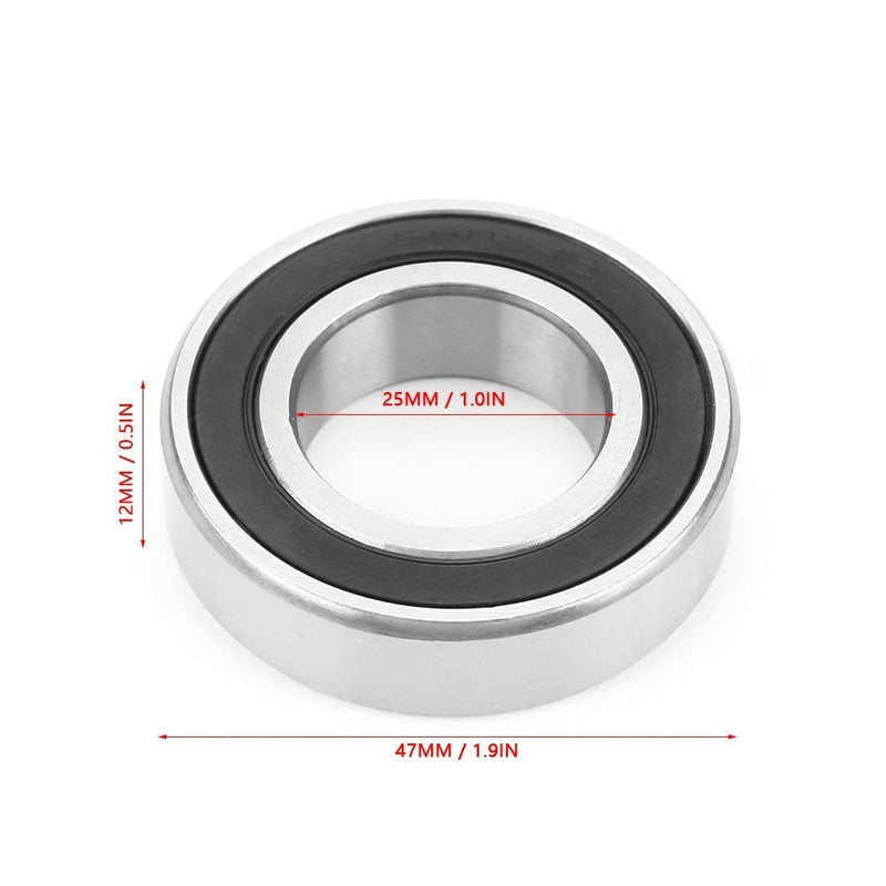 10 Stücke 6005-2RS High Speed Einständer mit Rillenkugellager 25 * 47 * 12mm für Leichtindustrie