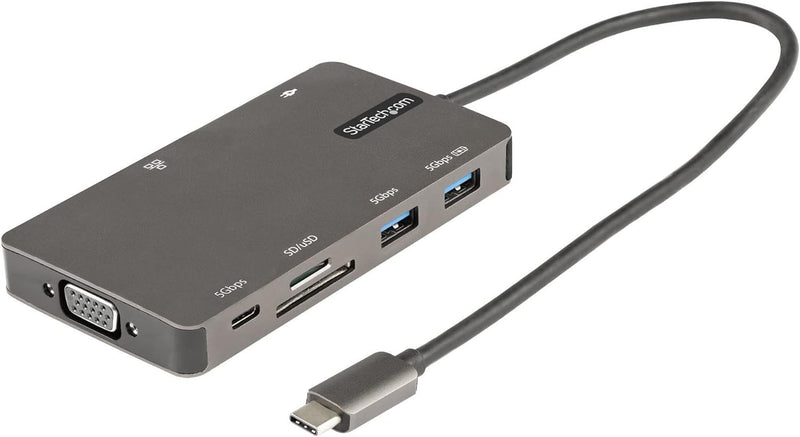 StarTech.com USB C Multiport Adapter-USB C auf HDMI 4K 30Hz/VGA Reiseadapter/Docking station-5Gbit/s