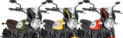 Puig Retrovision 7652W Icon/Classic/Full Throttle 15', Ducati Scrambler Sixty2 16'-19' Transparent,