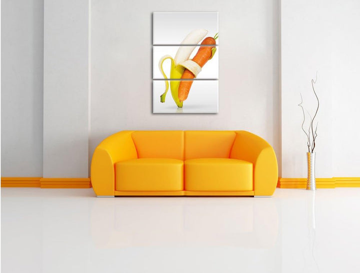 Pixxprint Traumhaftes schwarzes Einhorn als Leinwandbild/Grösse: 3 Teilig (120x80) / Wandbild/Kunstd