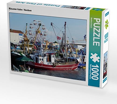 CALVENDO Puzzle Büsumer Hafen / Nordsee 1000 Teile Lege-Grösse 64 x 48 cm Foto-Puzzle Bild von Marti