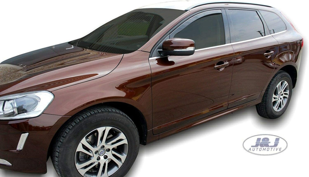 J&J AUTOMOTIVE | Windabweiser Passend Für XC60 1, 2008-2016, Heko Regenabweiser, Schwarz, Getönt, Se