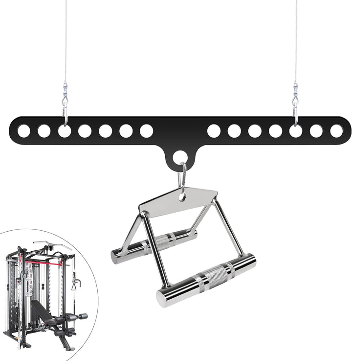 VOHYOV Fitness Home Pulley System Gym Zubehör Spreader Bar Multi Grip Wide Lat Pull Down Bar D Handl