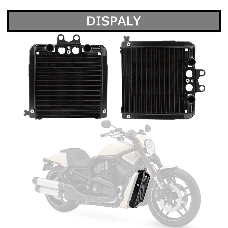 Ölkühler Kühler Motorkühler Wassertankkühler für Harley VRSCA V-Rod 2004-2013, für V-Rod VRSCD VRSCR