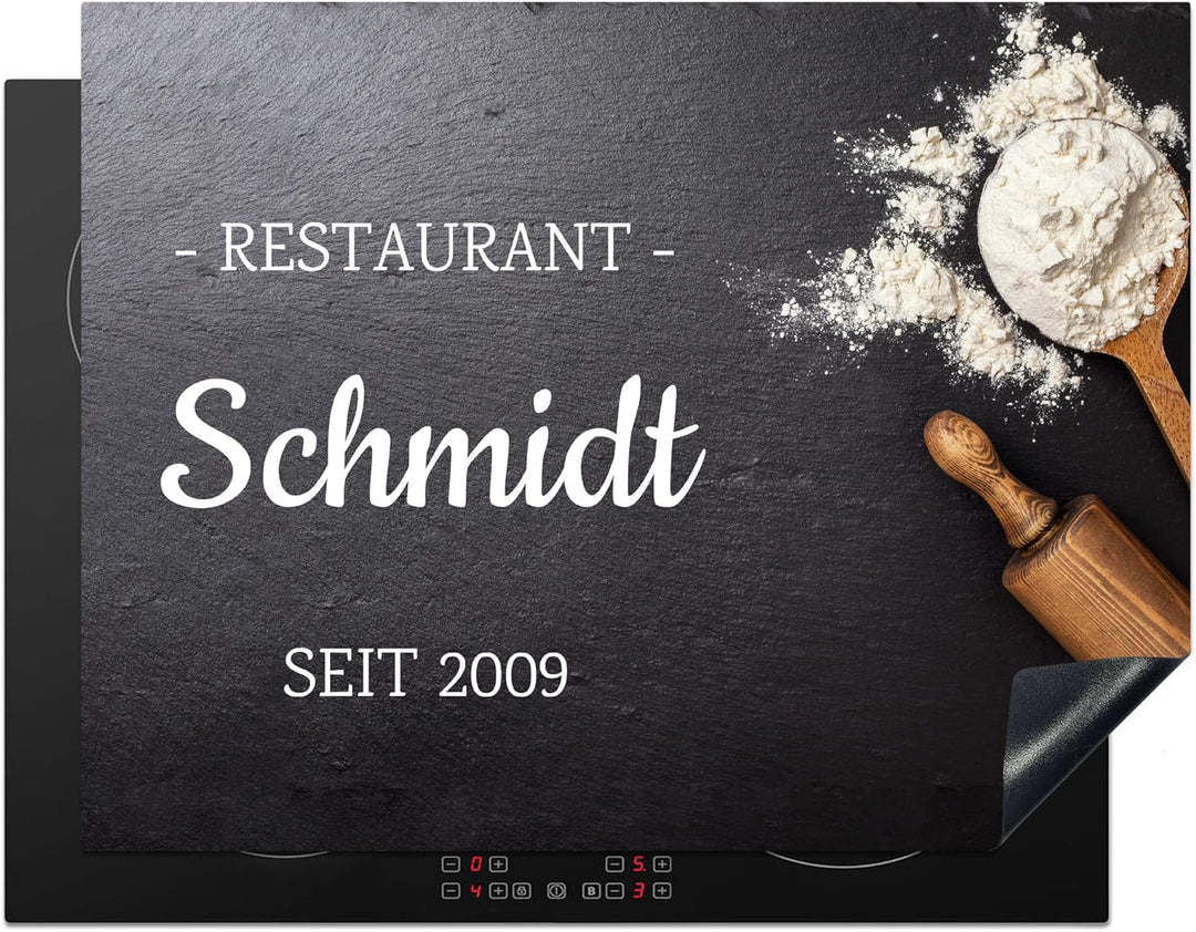 KitchenYeah© Herdabdeckplatte Personalisiert Einteilig Küche Abdeckplatte für Ceranfeld Abdeckung In