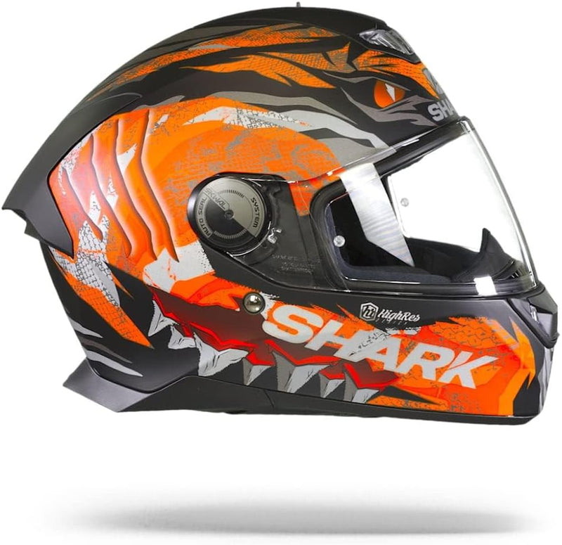 SHARK, integralhelm Skwal2 Iker Lecuona KOS, XS black mat orange silver XS, black mat orange silver