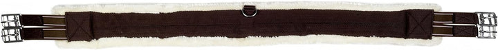 HKM Sattelgurt -Teddy- 9116 - schwarz/cream 145 cm, 9116 - schwarz/cream 145 cm