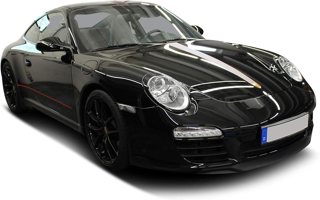 Finest Folia Folie Aufkleber Set Scheinwerfermaske Schwarz Dekor für Front Scheinwerfer Auto Kfz Zub