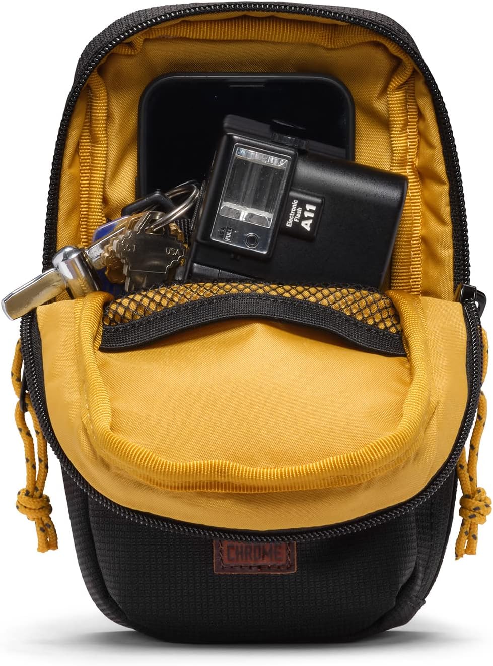 Chrome Ruckas Pouch - Umhängetasche 19 cm 0,8 Liter Black Bk, 0,8 Liter Black Bk