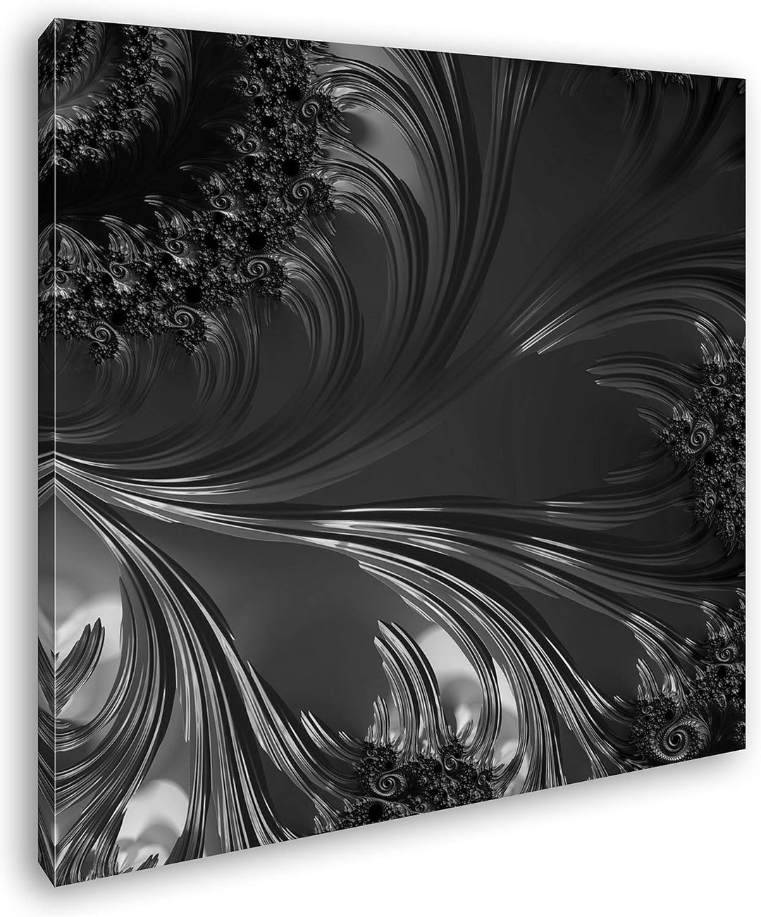 deyoli Elegantes Bild aus Kupferfarben im Format: 70x70 Effekt: Schwarz&Weiss als Leinwandbild, Moti