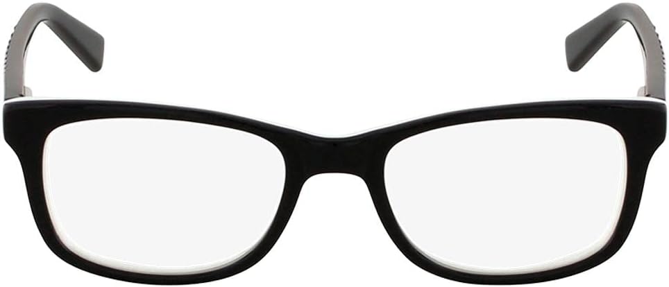 Nike 5509 010 48 Brillengestelle, Schwarz (Black/White Black)