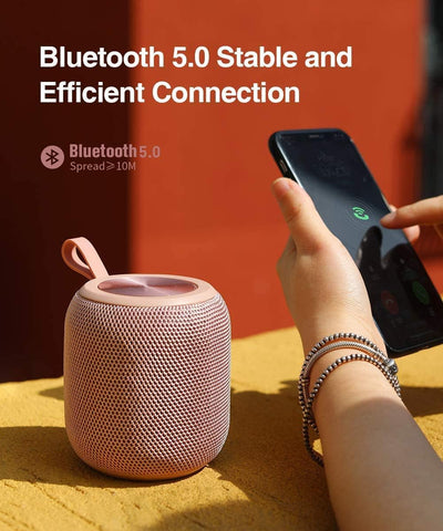 FIGMASU Bluetooth Lautsprecher Tragbarer Mini, Bluetooth 5.0 Kabelloser Lautsprecher, 360 HD-Surroun