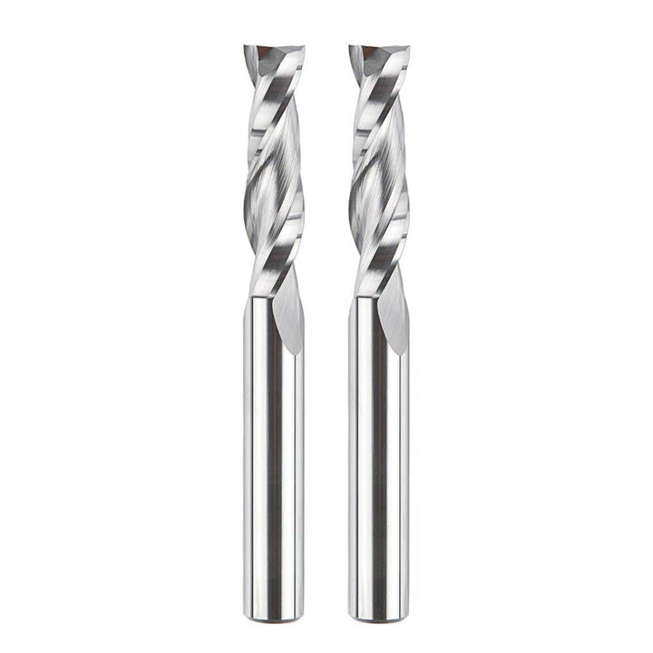SpeTool 2 Stück Spiralnutfräser 8mm Schaft Upcut 32mm Schnittlänge Nutfräser Nutfräser Holzfräser Sp