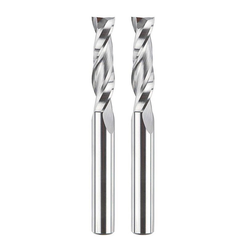 SpeTool 2 Stück Spiralnutfräser 8mm Schaft Upcut 32mm Schnittlänge Nutfräser Nutfräser Holzfräser Sp
