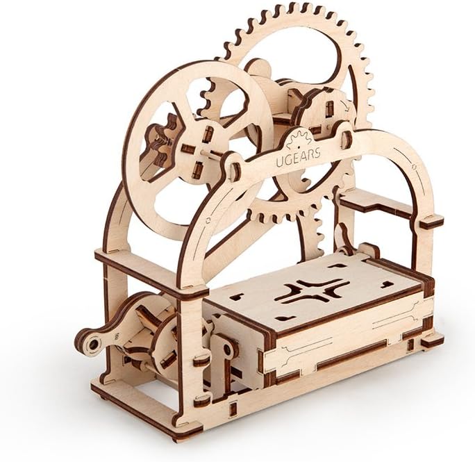 UGEARS Mechanische Box 3D Holzpuzzle für Erwachsene und Jugendliche - Originallagerung von Visitenka