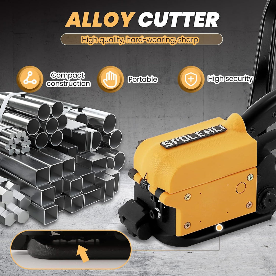 Spolehli Umreifungswerkzeuge aus Stahl Handheld nahtlose Metall Bindungswerkzeug Geeignet eignet sic