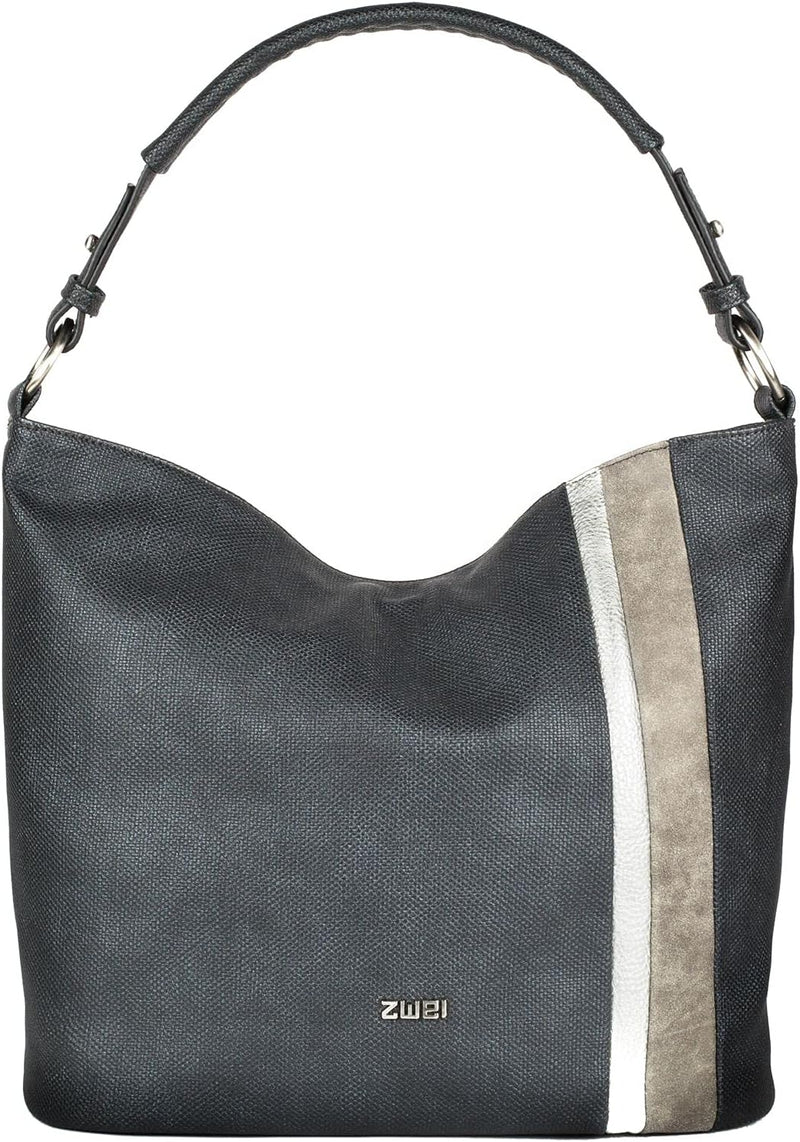 zwei Cherie CH12 Schultertasche 39 cm Canvas-Graphite