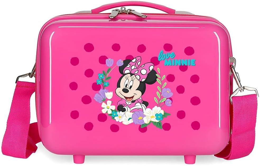 Disney Minnie Golden Days Kulturbeutel, anpassbar, mit Umhängetasche, 29 x 21 x 15 cm Makeup Tasche