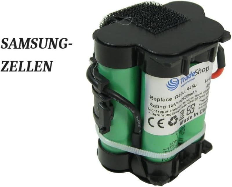 Trade-Shop Premium Li-Ion Akku 18V 2500mAh kompatibel mit Gardena Mähroboter R38Li R50Li R75li R40Li