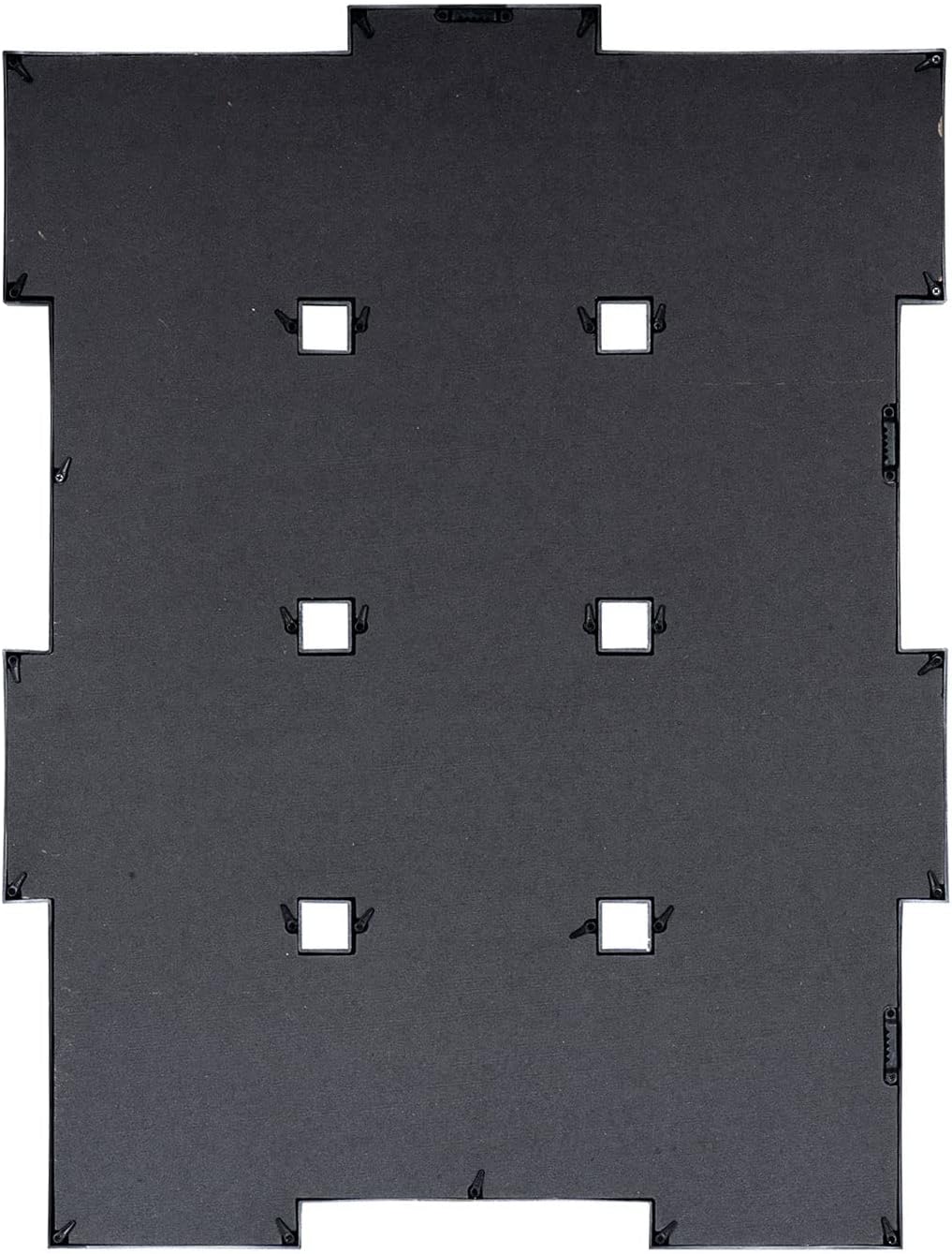 levandeo Bilderrahmen 54x72cm 12 Fotos 13x18cm Weiss Gold Kupfer Gewischt Antik Collage Deko Glassch