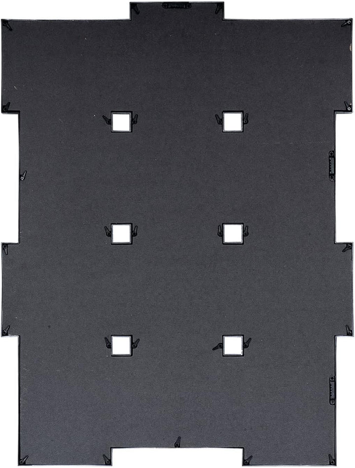levandeo Bilderrahmen 54x72cm 12 Fotos 13x18cm Weiss Gold Kupfer Gewischt Antik Collage Deko Glassch