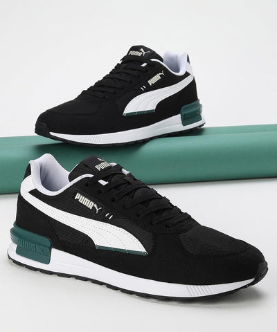 PUMA Unisex Graviton Sneaker 43 EU Puma Black Puma White Alpine Snow, 43 EU Puma Black Puma White Al