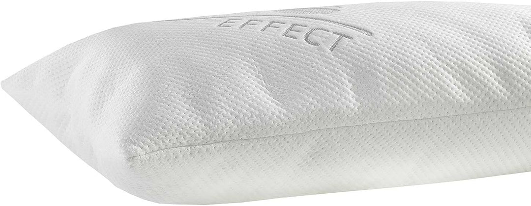 Nackenrolle Nackenkissen Stützkissen | 40x80 cm | Weiss | Gel-Effekt