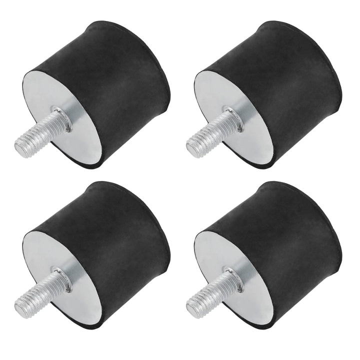4x Gummipuffer Anti-Vibartion Schwingungsdämpfer Silentblock Maschinenfüsse Metall Gewinde ((I) M8 i