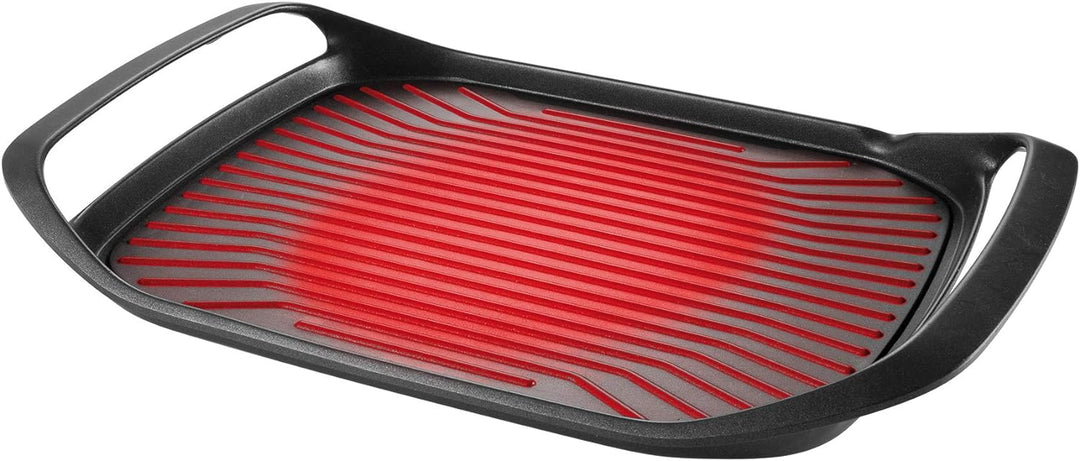 Tescoma 605068 Grillpfanne 42 x 28 cm SmartCLICK, Schwarz gewellt, gewellt