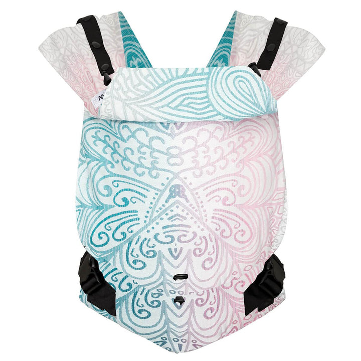 Hoppediz Babytrage Primeo, für Neugeborene ab Geburt, Bauchtrage, Rückentrage, 100% Bio-Baumwolle, J