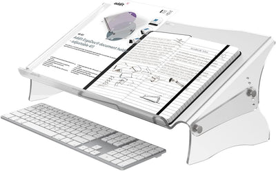 Dataflex 49.411 Addit Ergo Doc Dokumentenhalter, verstellbar 411, transparent, Transparent