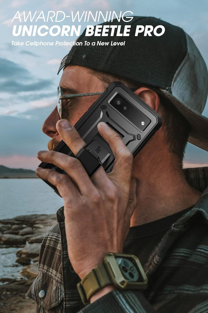 SupCase Outdoor Hülle für Google Pixel 6A [Unicorn Beetle Pro] mit 2 Vorderseite (ohne Displayschutz