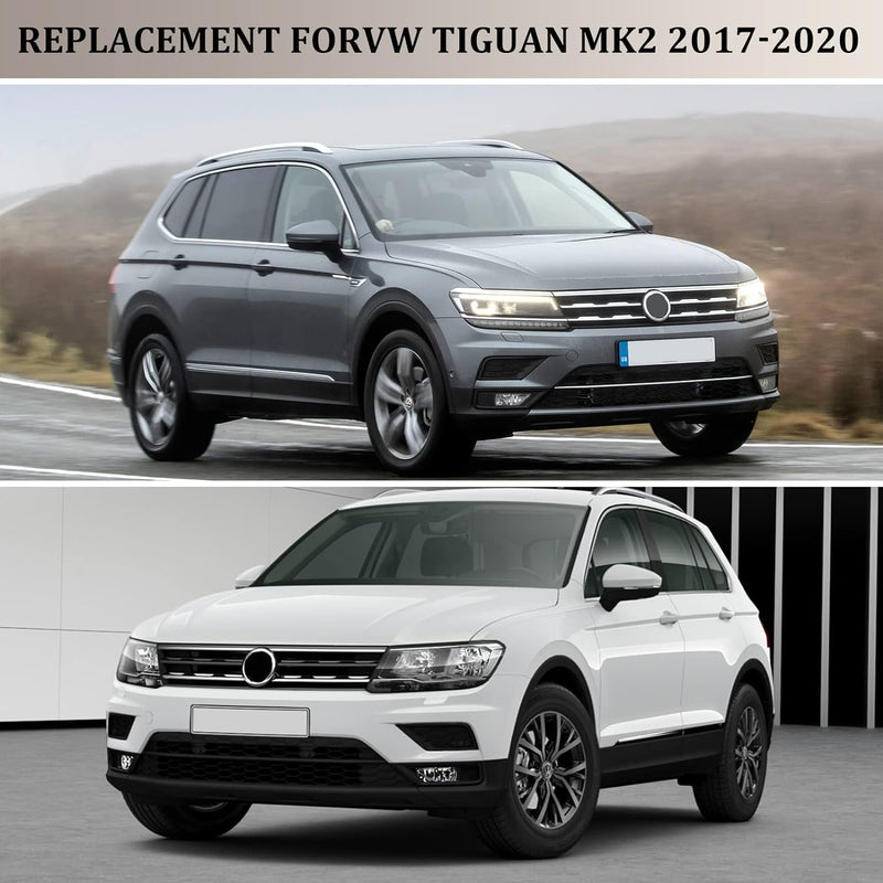 1 Paar Auto Spiegelkappen Aussenspiegel Ersatz für VW Tiguan MK2 2017-2020, Aussenspiegelkappe Rücks