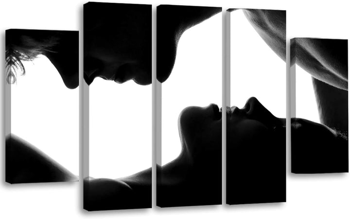 Feeby Frames, Leinwandbild, Bilder, Wand Bild - 5 Teile - Wandbilder, Kunstdruck XXL, Typ B, 300x140