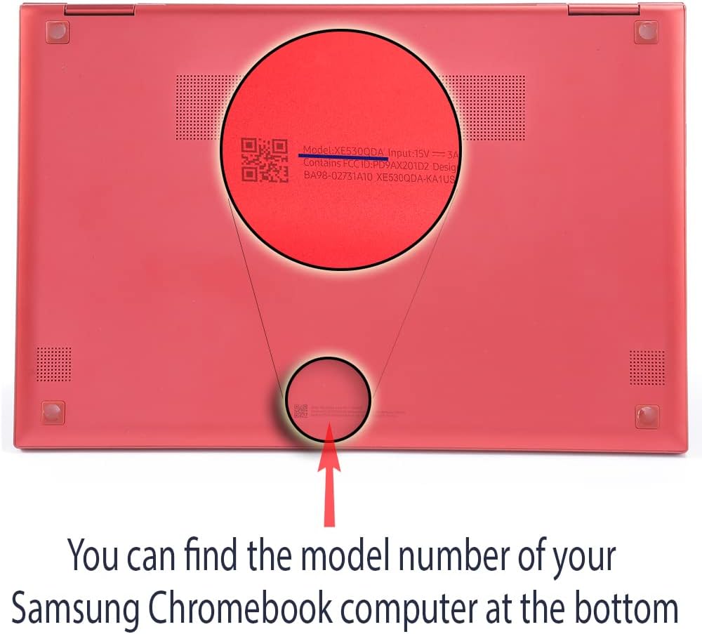 mCover Schutzhülle kompatibel mit 2021 ~ 2022 13,3 Zoll Samsung Galaxy Chromebook 2 XE530QDA Serie L