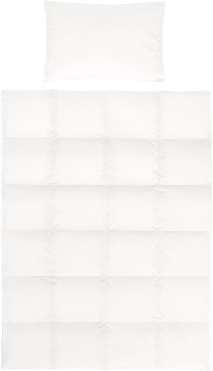 Traumnacht Daune Kinderbettenset, Babybettenset, Ganzjahresdaunendecke 100x135cm und Kopfkissen 40x6