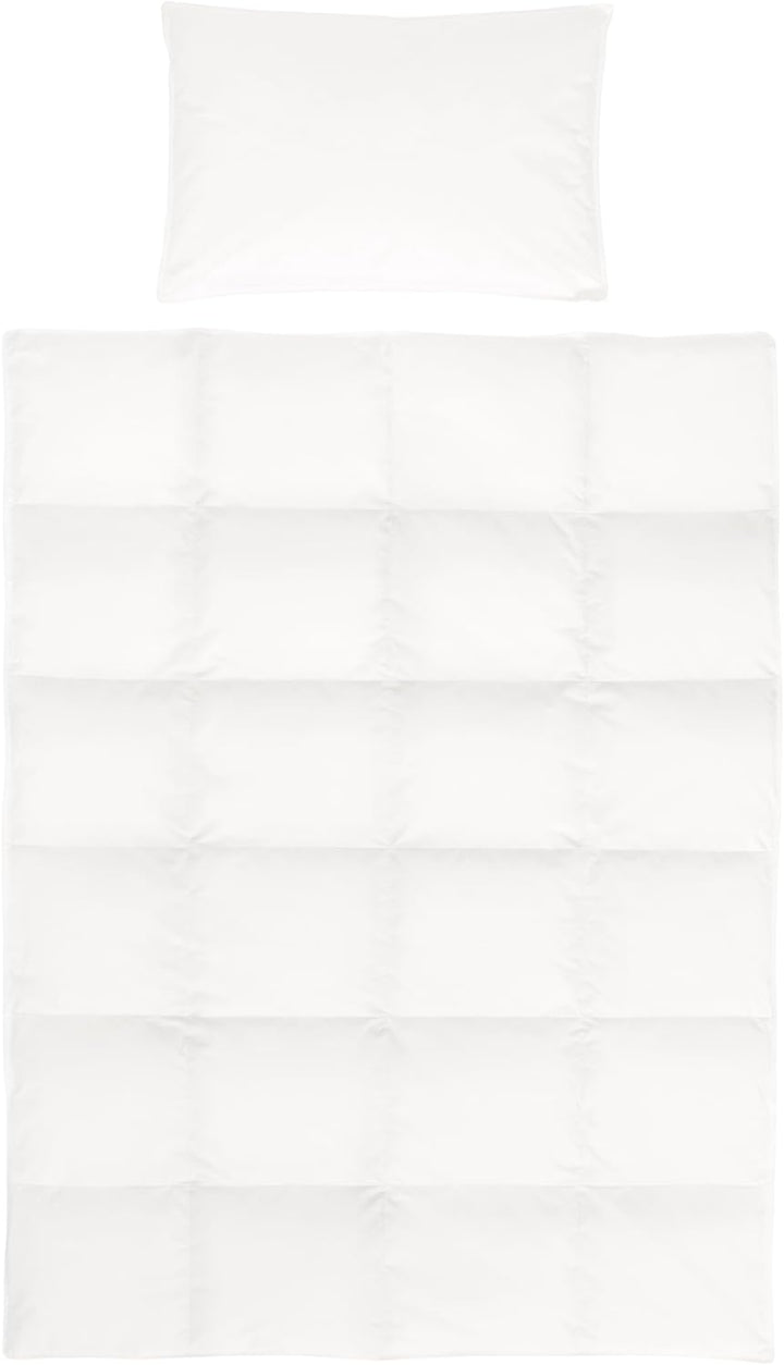 Traumnacht Daune Kinderbettenset, Babybettenset, Ganzjahresdaunendecke 100x135cm und Kopfkissen 40x6